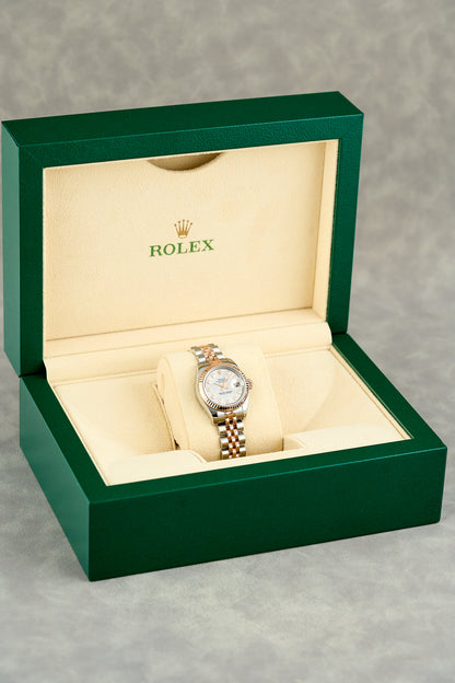 Rolex Datejust 26 Two Tone Rose Gold Meteorite with Diamonds 26mm 179171 2015
