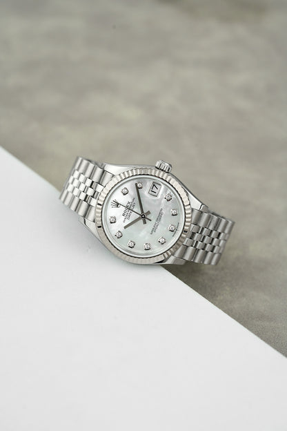 Rolex Datejust 31 Mother of Pearl with Diamonds