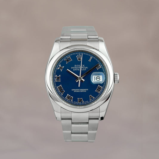 Rolex Datejust 36 Blue Roman Dial 116200 2019