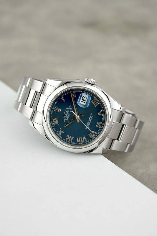 Rolex Datejust 36 Blue Roman Dial 116200 2019