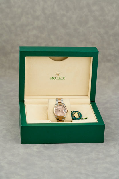 Rolex Datejust 31 Two Tone Everose Salmon with Diamonds
