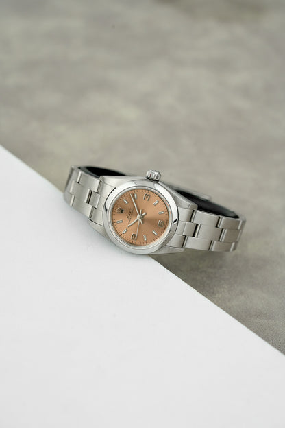Rolex Oyster Perpetual 26 Salmon Dial