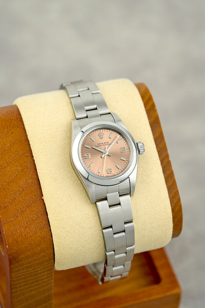 Rolex Oyster Perpetual 26 Salmon Dial