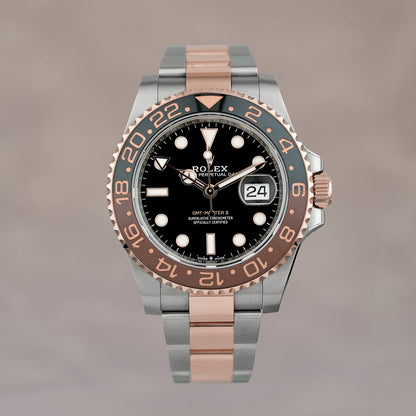 Rolex GMT-Master II Two Tone Everose Rootbeer