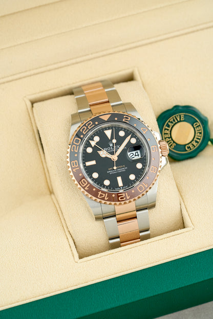 Rolex GMT-Master II Two Tone Rose Gold Rootbeer 126711CHNR 2022