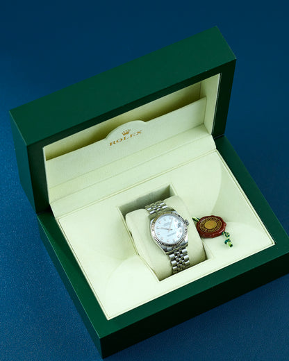 Rolex Lady Datejust 28 Two Tone Yellow Gold Champagne Roman Dial 279173 2021