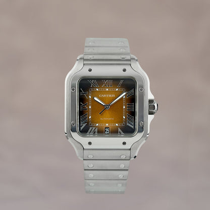 Cartier Santos De Cartier Brown Dial Large