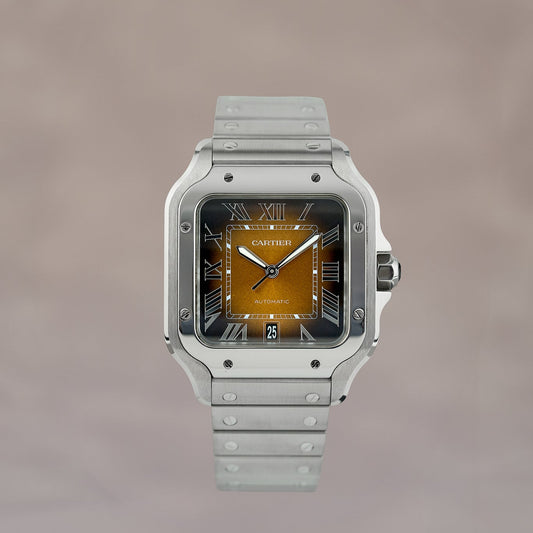 Cartier Santos De Cartier Brown Dial Large