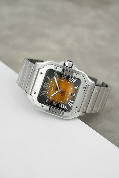 Cartier Santos De Cartier Brown Dial Large