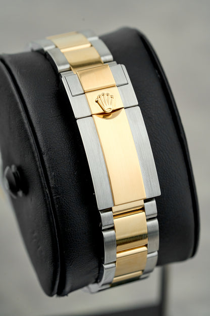 Rolex Cosmograph Daytona Two Tone Yellow Gold Black Dial