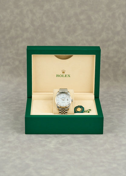 Rolex Datejust 41 Mother Of Pearl Dial With Diamonds 126334 2021