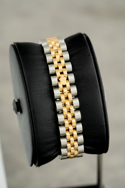 Rolex Datejust 26 Two Tone Yellow Gold Black Dial With Diamonds