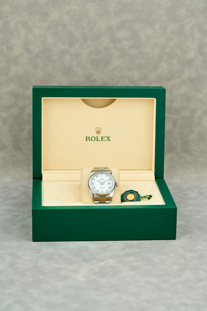 Rolex Datejust 36 White Roman Dial 116200 2018