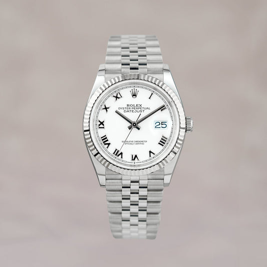 Rolex Datejust 36 White Roman Dial (Brand New)