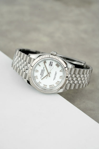 Rolex Datejust 36 White Roman Dial (Brand New)