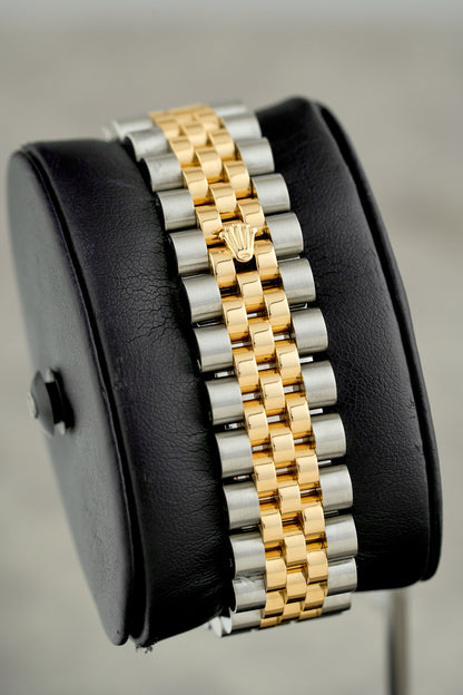 Rolex Datejust 36 Two Tone Yellow Gold Mother Of Pearl Roman Dial