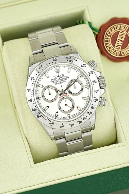 Rolex Cosmograph Daytona White Dial 116520 2002