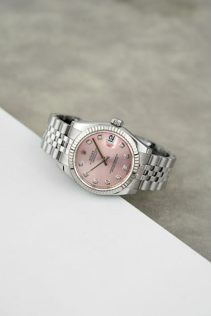 Rolex Datejust 31 Pink with Diamonds
