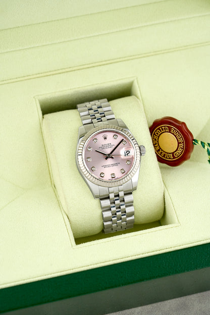 Rolex Datejust 31 Pink with Diamonds