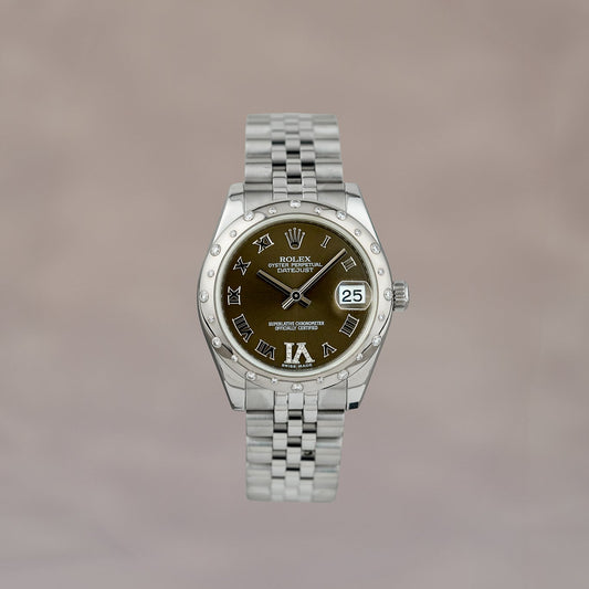 Rolex Datejust 31 Rhodium VI Diamonds & Bezel