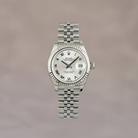 Rolex Datejust 28 Silver Roman Dial