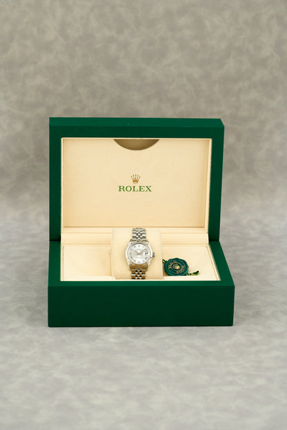 Rolex Datejust 28 Silver Roman Dial