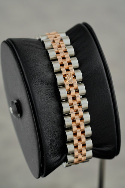 Rolex Datejust 26 Two Tone Everose Black Roman Dial