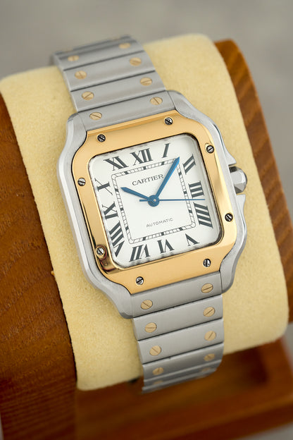 Cartier Santos De Cartier Two Tone Yellow Gold