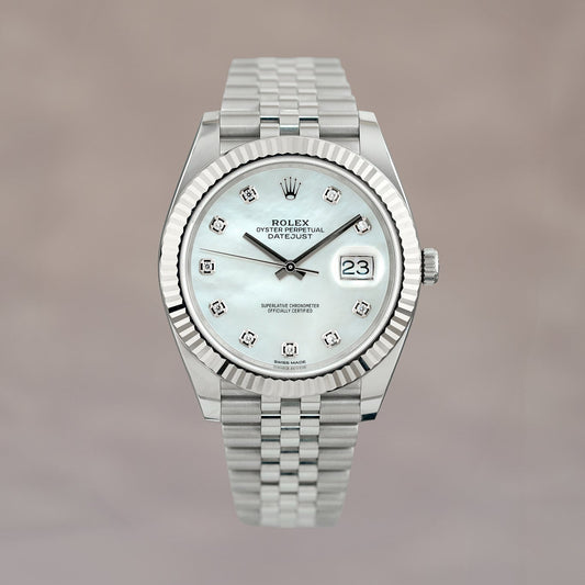 Rolex Datejust 41 Mother Of Pearl With Diamonds