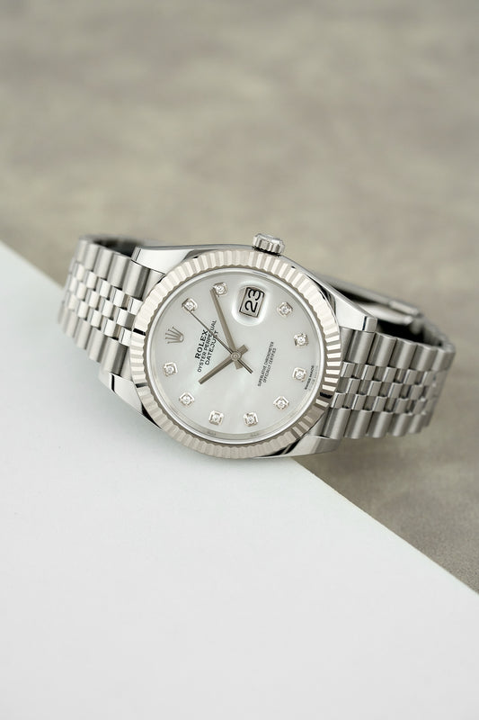 Rolex Datejust 41 Mother Of Pearl Dial with Diamonds