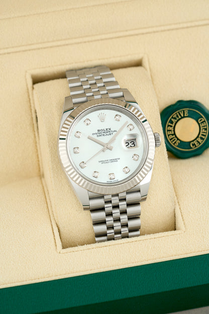 Rolex Datejust 41 Mother Of Pearl With Diamonds