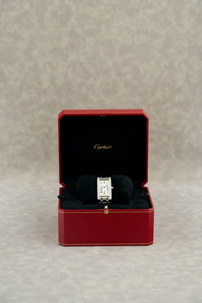 Cartier Americane White Gold with Diamonds Bezel