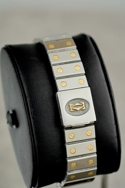 Cartier Santos Carreé Two Tone Yellow Gold