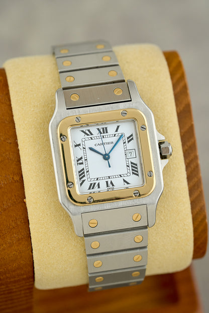 Cartier Santos Carreé Two Tone Yellow Gold