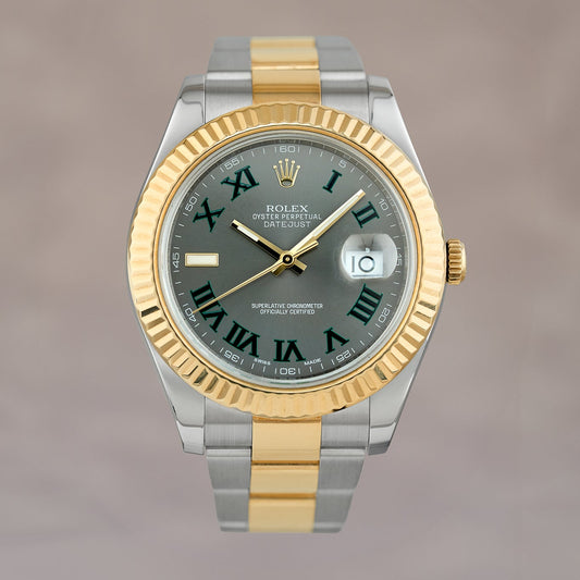 Rolex Datejust II 41mm Two Tone Yellow Gold Wimbledon