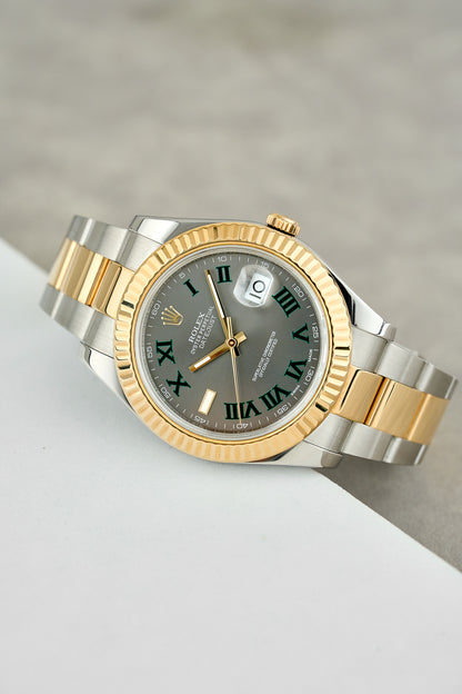 Rolex Datejust 41 Two Tone Yellow Gold Wimbledon 116333 2015