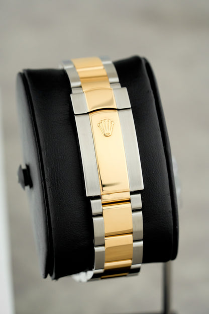 Rolex Datejust II 41 Two Tone Yellow Gold Ivory Dial With Diamonds