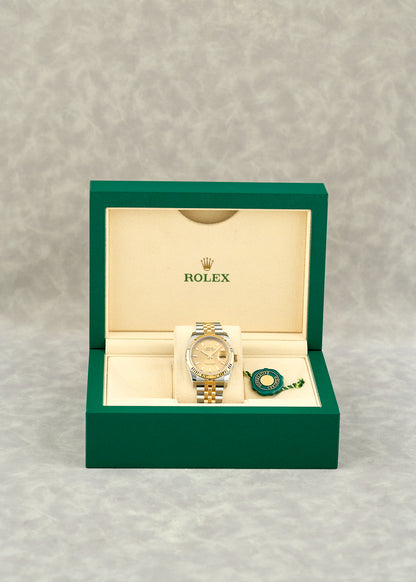 Rolex Datejust 36 Two Tone Yellow Gold Champage Dial
