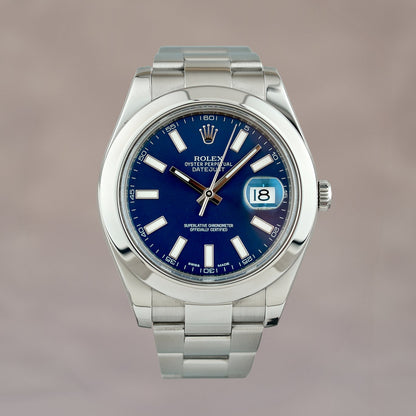 Rolex Datejust II 41 Blue Dial