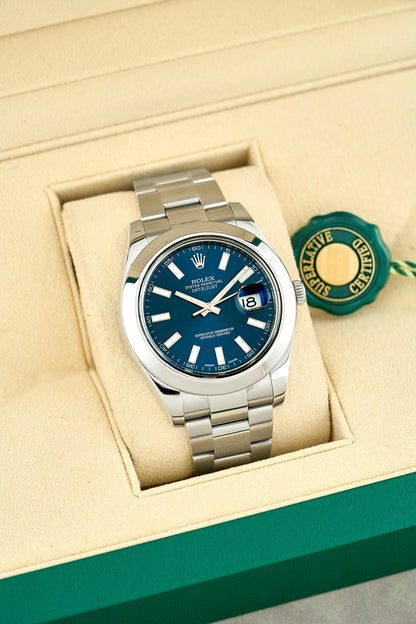 Rolex Datejust II 41 Blue Dial