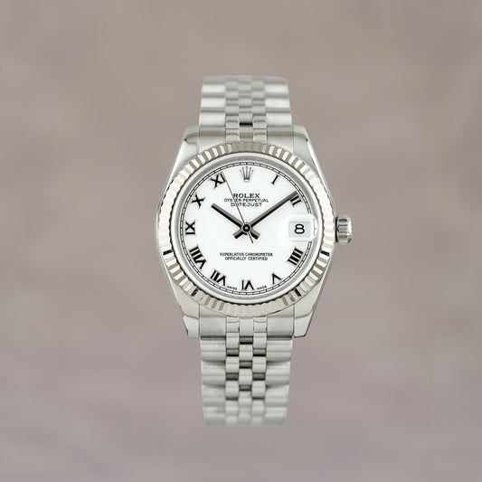 Rolex Datejust 31 White Roman Dial