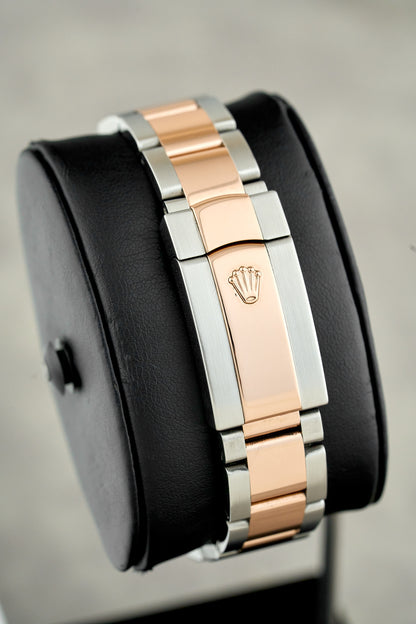 Rolex Datejust 36 Two Tone Everose White Roman Dial