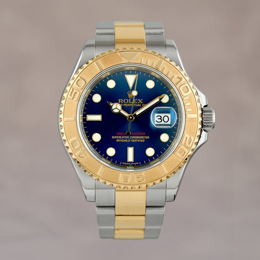 Rolex Yacht-Master 40 Two Tone Yellow Gold Blue Dial