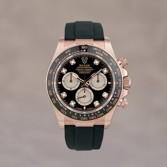 Rolex Cosmograph Daytona Everose Black Dial With Diamonds (Brand New)