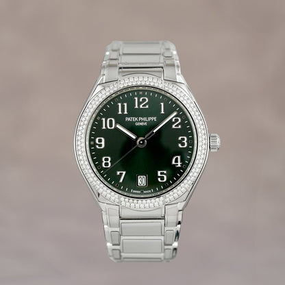 Patek Philippe Twenty~4 Green Dial With Diamond Bezel