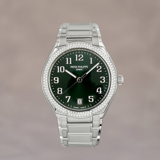 Patek Philippe Twenty~4 Green Dial With Diamond Bezel