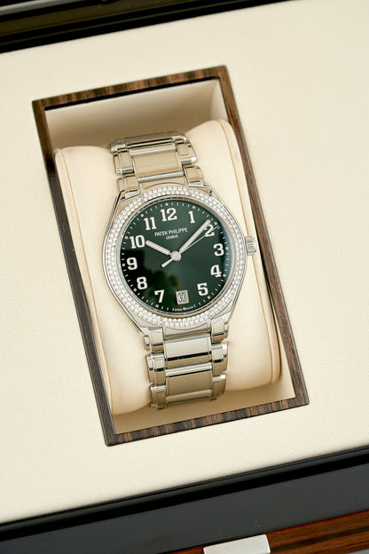 Patek Philippe Twenty~4 Green Dial With Diamond Bezel