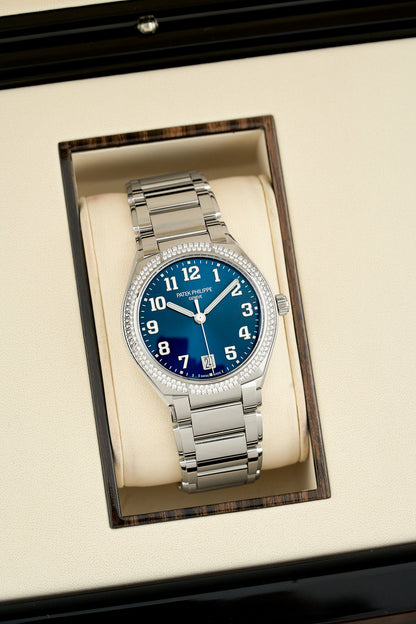 Patek Philippe Twenty~4 Blue Dial With Diamond Bezel (Brand New)