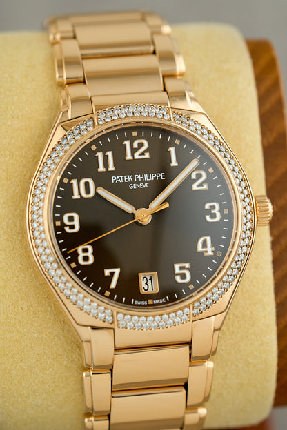 Patek Philippe Twenty~4 Rose Gold Diamond Bezel
