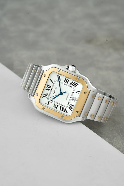 Cartier Santos De Cartier Large Two Tone Yellow Gold W2SA0009 2020